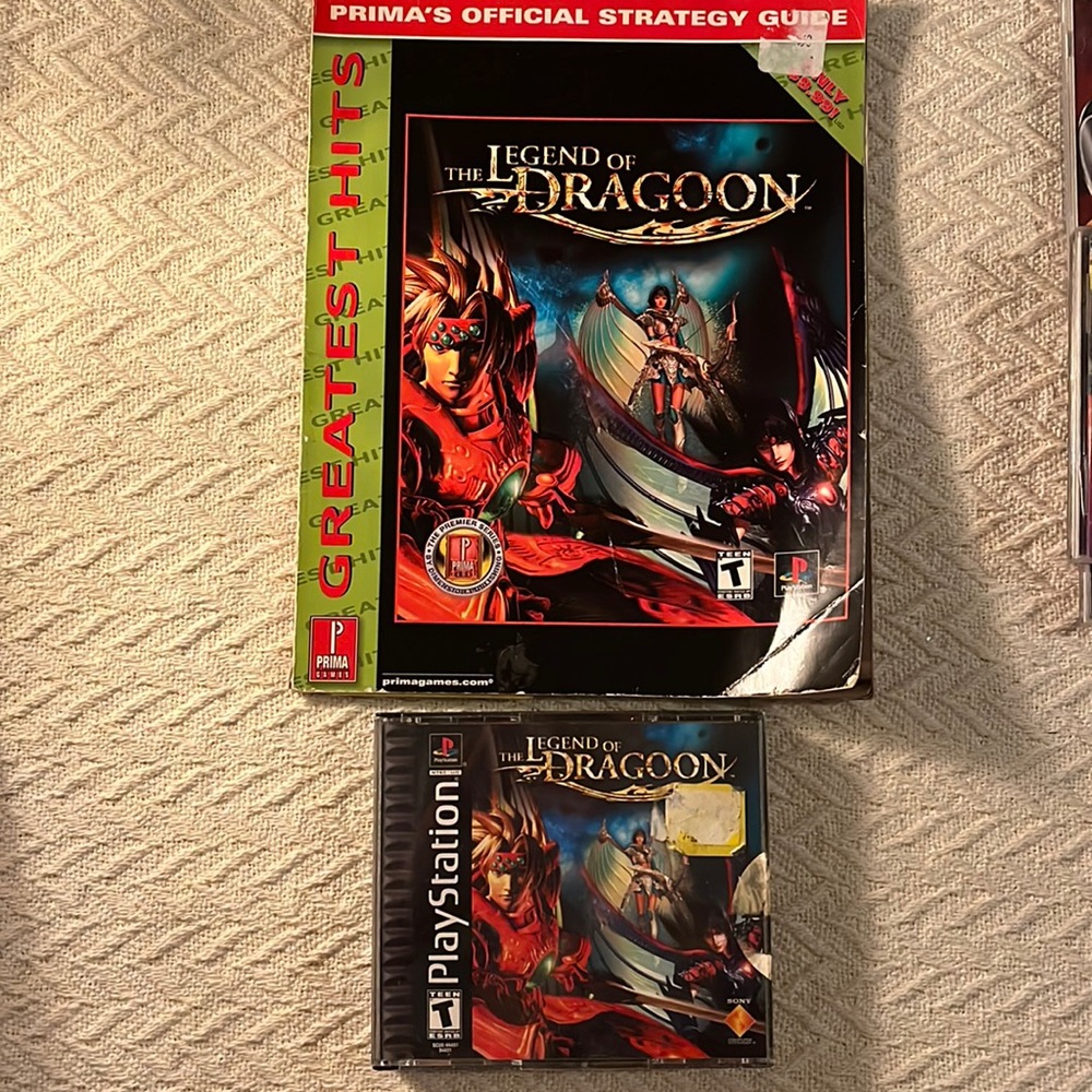 Playstation Legend of Dragoon Full Set & Strategy Guide